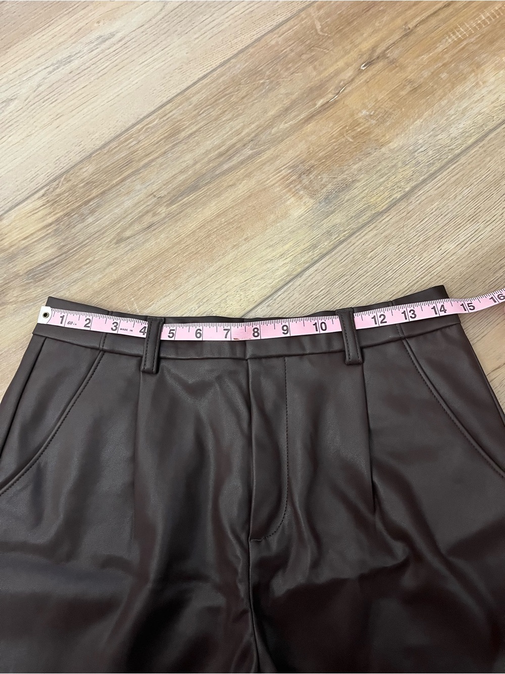 Banana Republic Chocolate Brown Vegan Leather Shorts - Picture 6 of 6